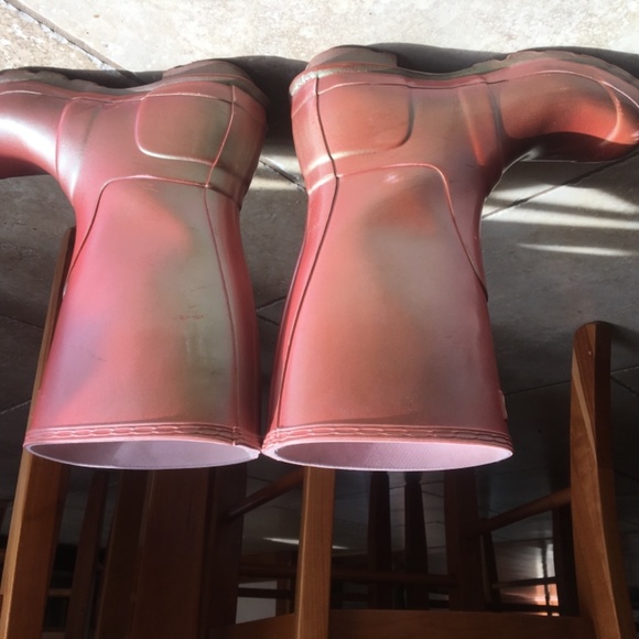 hunter iridescent boots coral - Picture 3 of 9